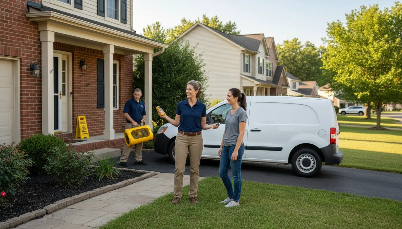 Water restoration image for Home Water Damage Repair in Mingus, TX